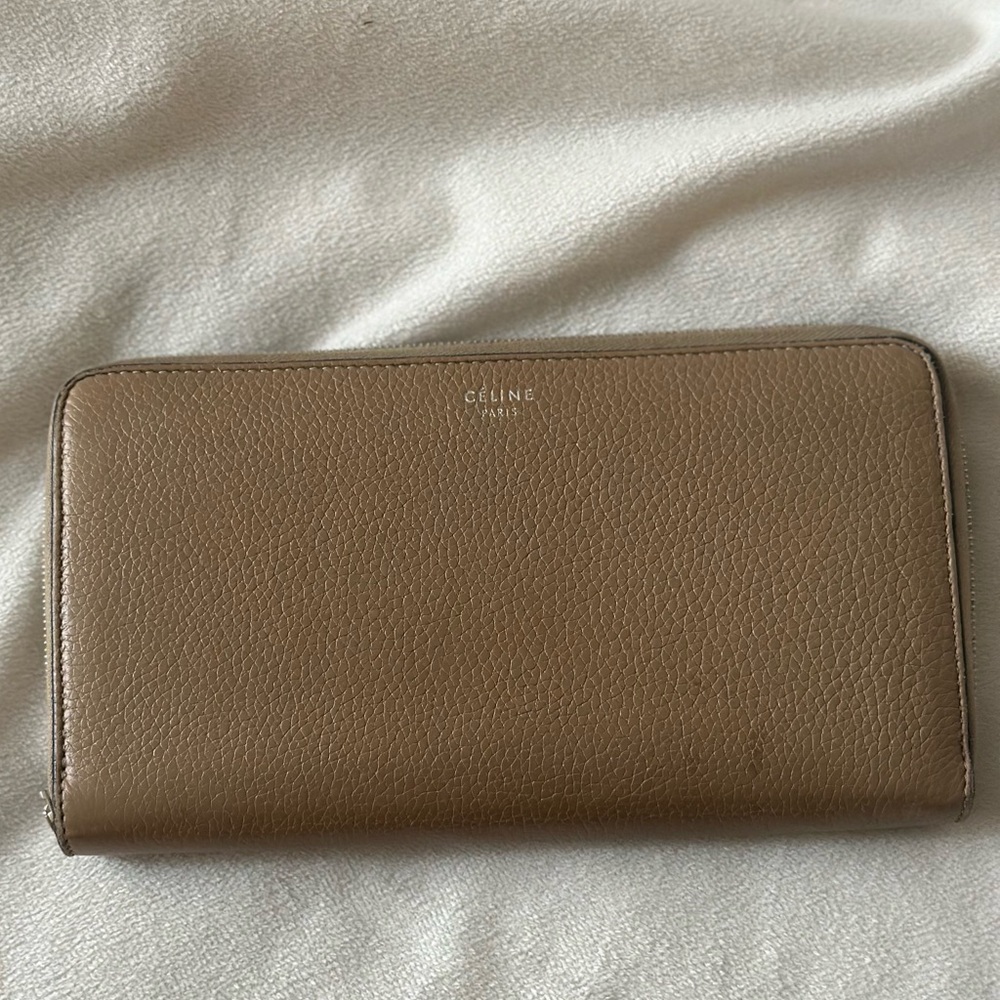 Celine beige long wallet
